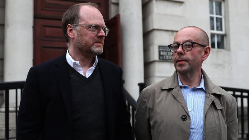 Trevor Birney (L) and Barry McCaffrey (R)