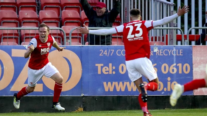 Simon Madden celebrates his late leveller