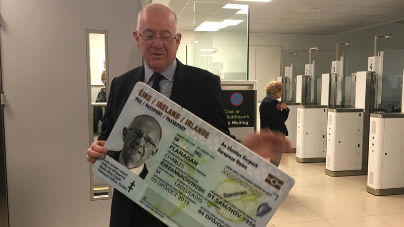 Minister Flanagan officially opened the e-gates which will soon be operational in Terminal 2