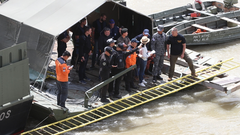 High water levels in the Danube are hampering the search operation