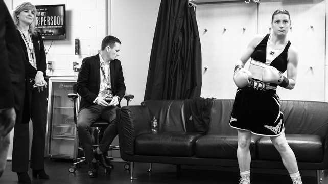 Katie Taylor prepares for her lightweight showdown with Delfine Persoon.
