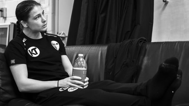 Katie Taylor prepares for her lightweight showdown with Delfine Persoon.