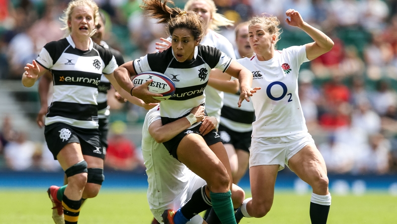 Ireland centre Sene Naoupu in action at Twickenham