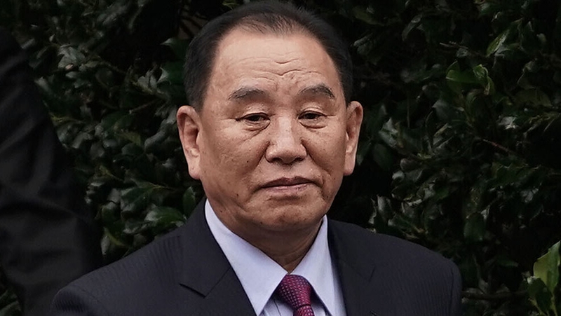 Kim Yong-chol pictured at the failed summit in Hanoi
