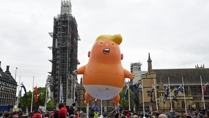The helium-filled balloon first took to the skies over London during protests against Donald Trump's visit in 2018