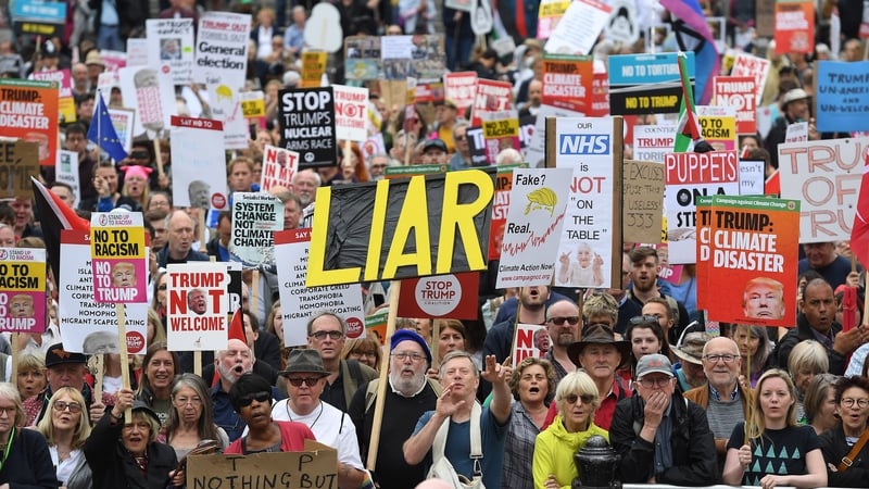 A huge police and security operation was put in place in London