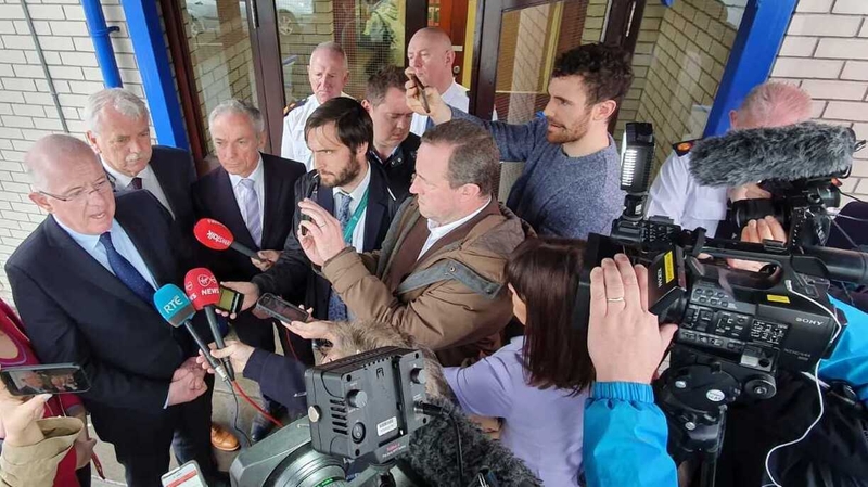 Charlie Flanagan, speaking at Coolock Garda Station, urged young people to 'drop the bling'