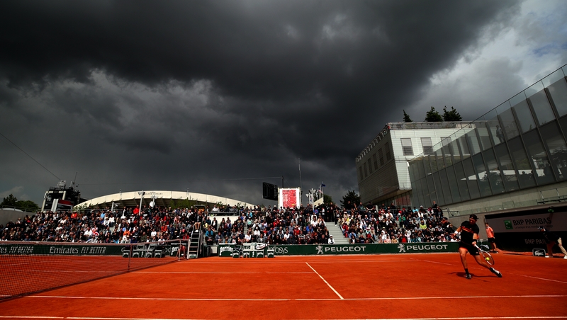 Clouds begin to gather over Roland Garros