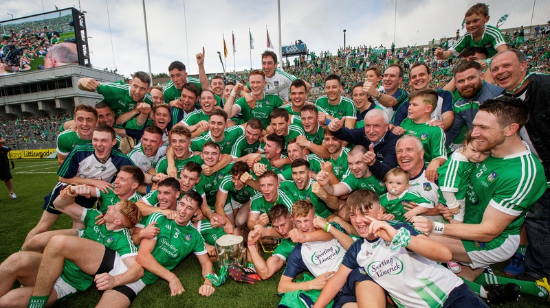 Limerick celebrate winning Liam MacCarthy in 2018