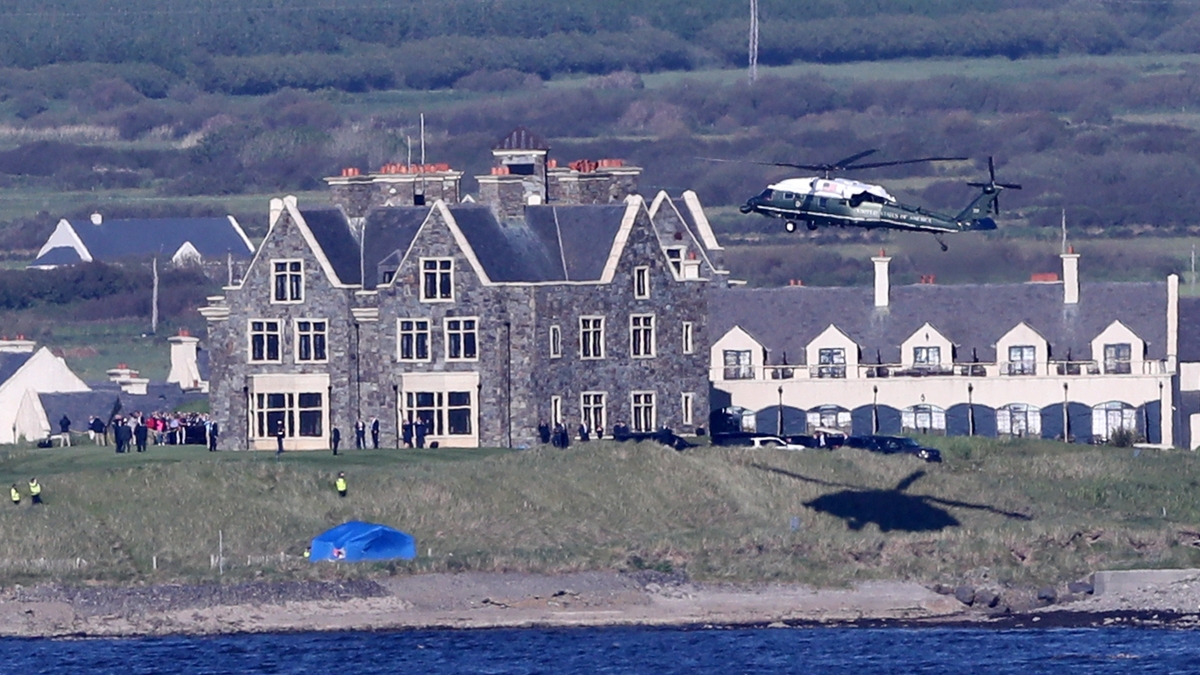 Donald Trump at Doonbeg as official Irish visit under way