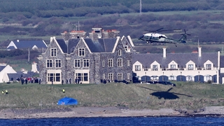 The US President and his wife are staying at the Trump International Golf Links and Hotel in Doonbeg