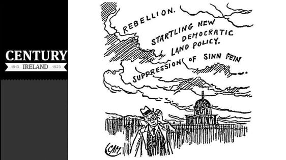 Cartoon on the attitude in Westminster towards Ireland
Photo: Sunday Independent, 8 June 1919