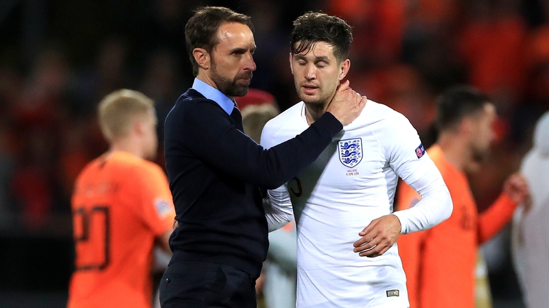 Gareth Southgate consoles John Stones