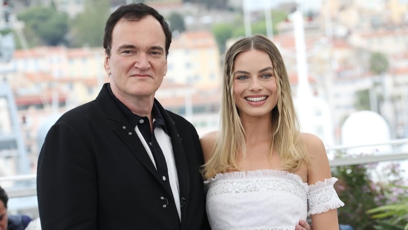 Quentin Tarantino and Margot Robbie
