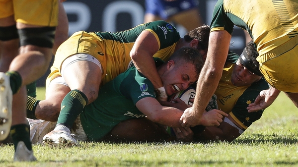 Craig Casey scored Ireland's first try