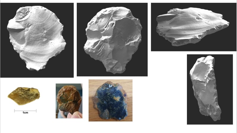 Further study has also revealed the first archaeological artefacts from the survey area