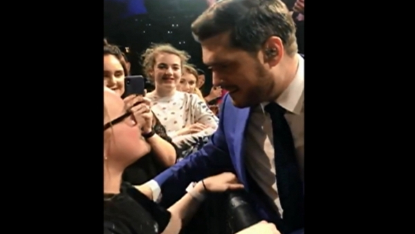 Síomha Nic Bhrádaigh impressed Michael Bublé, and the crowd, with her performance Screengrab: An Dream Dearg