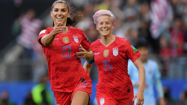 Alex Morgan opened the scoring for the USA
