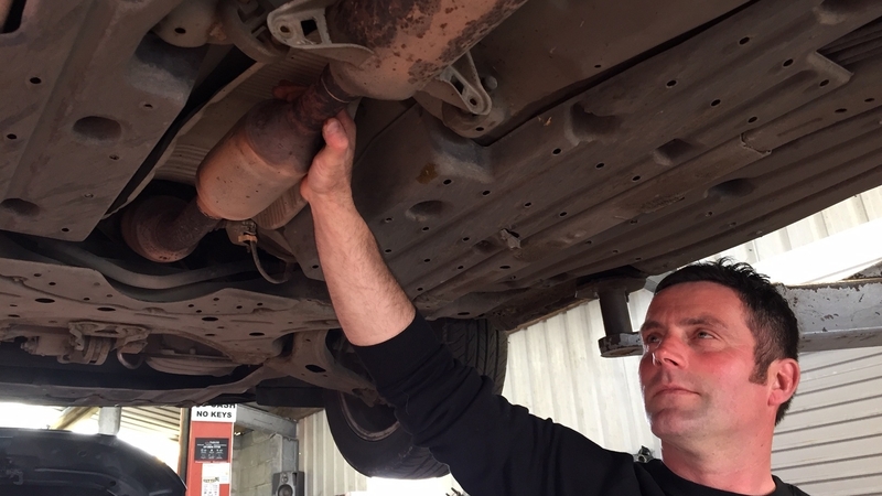 Blake Moore of Moore Motors says it only takes minutes to remove the converters