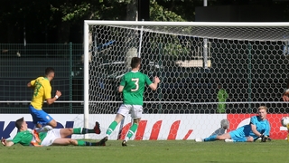 Brazil's Paulinho breaks the deadlock against the Republic of Ireland