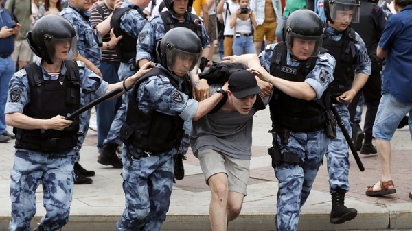 Over 500 people were detained at the protests