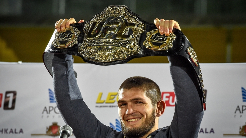 Khabib Nurmagomedov is preparing for September's title unification bout with interim UFC lightweight champion Dustin Poirier