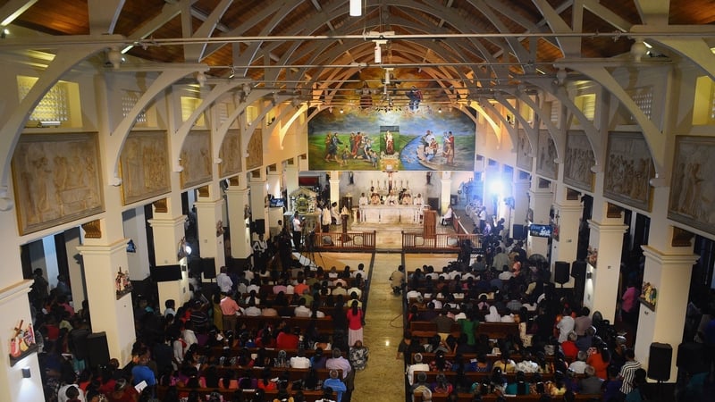 The service marked the reopening of St Anthony's Shrine in Colombo