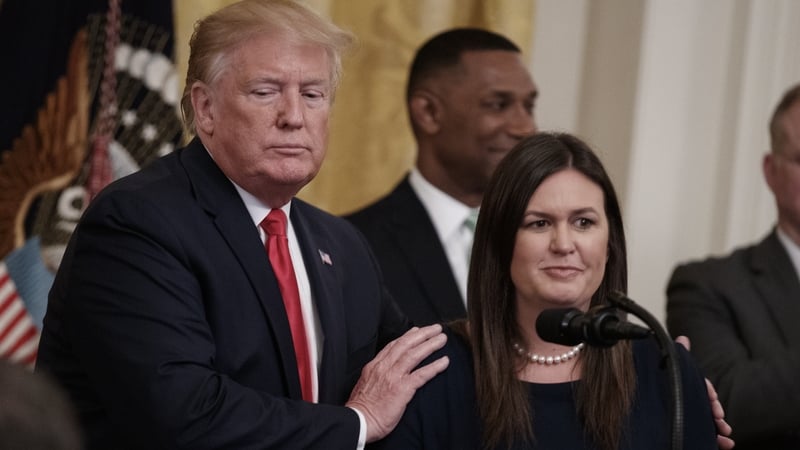 Sarah Sanders has had a combative, sometimes bitter relationship with the White House press corps