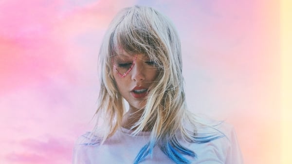 Taylor Swift on the cover of her new album Lover