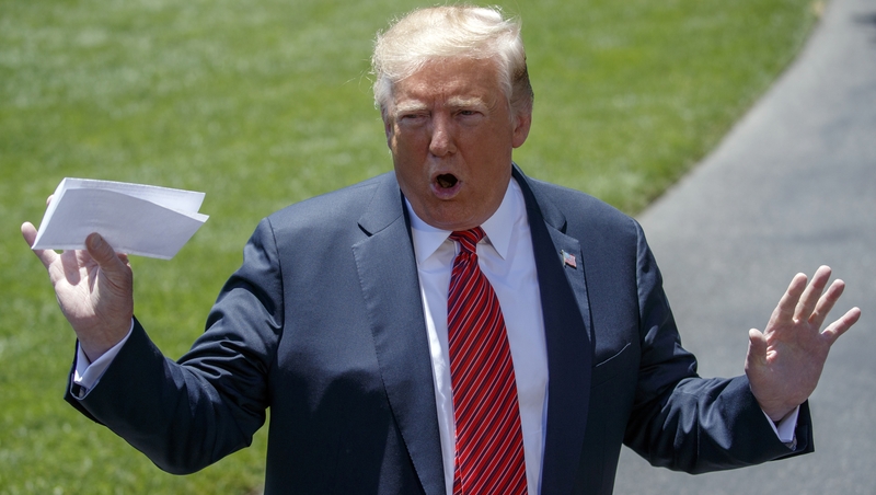 Donald Trump had previously presented the document (above) to the press as a secret additional agreement to the migration agreement between the two countries