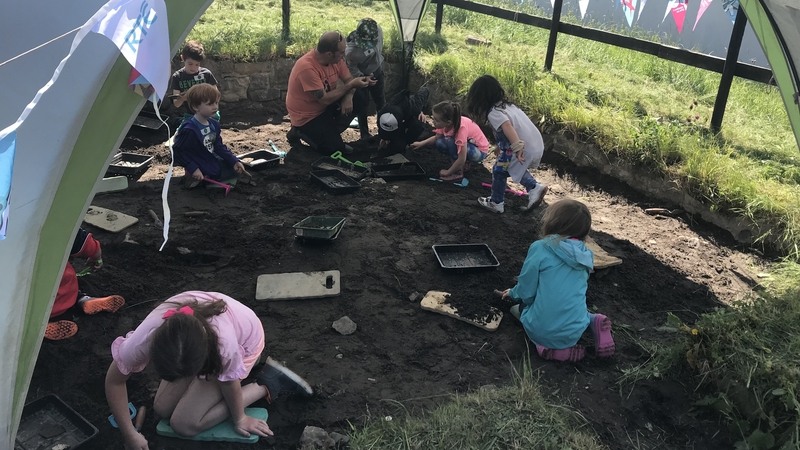 An archaeological dig for children at Blackfriary Trim, Co Meath