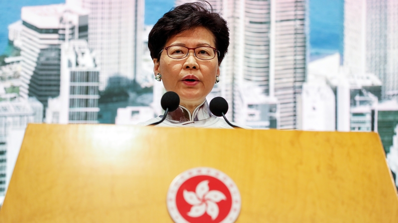 Hong Kong chief executive Carrie Lam has said she has no intention of quitting