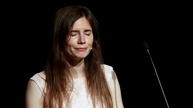 Amanda Knox was in Italy to speak at a criminal justice festival