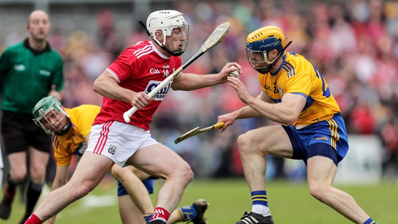 Cork's Patrick Horgan and Seadna Morey of Clare