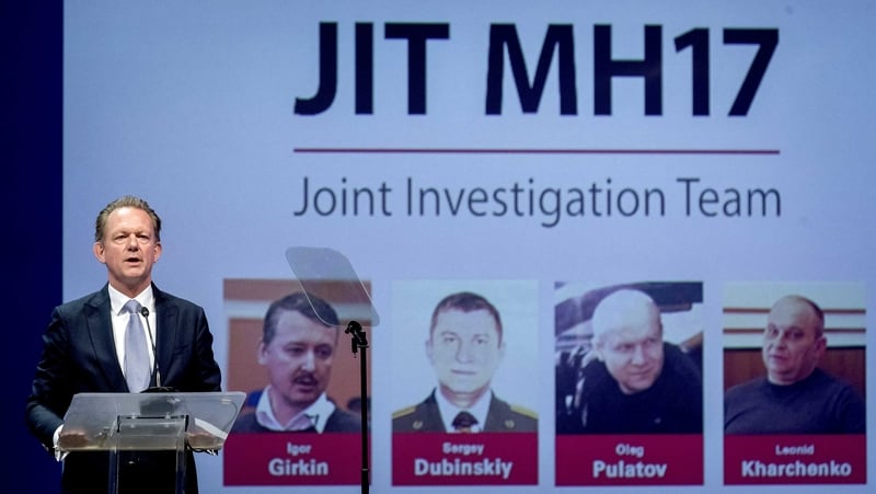 The Dutch-led probe said it was going to prosecute the four men pictured