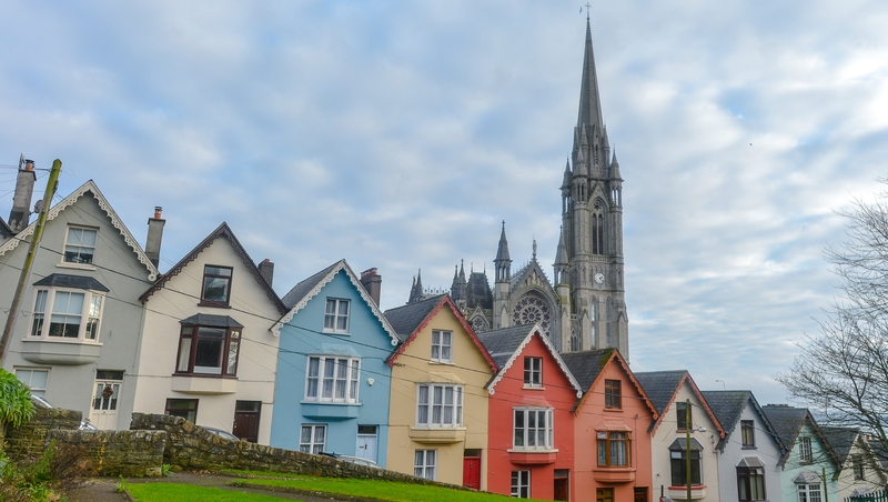 The sunny facades of Cobh, Cork. Photo: Getty