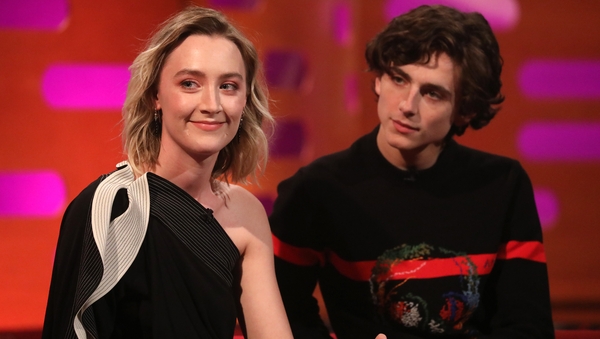 Saoirse Ronan and Timothee Chalamet
