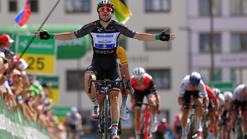 Viviani timed his sprint for the line to perfection at the end of the 177km stage from Munchenstein to Einsiedeln