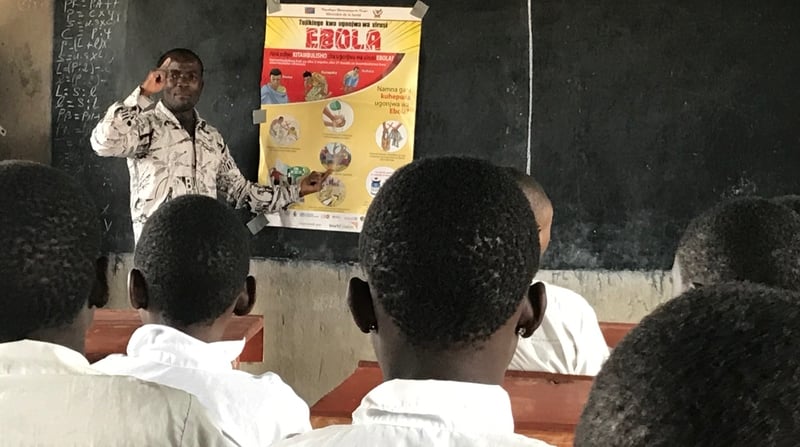 Children in DRC are key to spreading the word back in their homes and villages