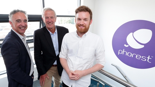 John Phelan, all-island director, HBAN, Pat Garvey, chairman of Phorest and Ronan Perceval, co-founder and CEO of Phorest