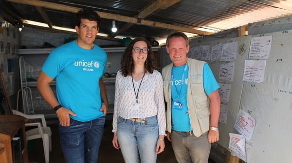 UNICEF Ambassador Donncha O'Callaghan joined Ryan Tubridy in studio to talk about his visit to the Democratic Republic of Congo.