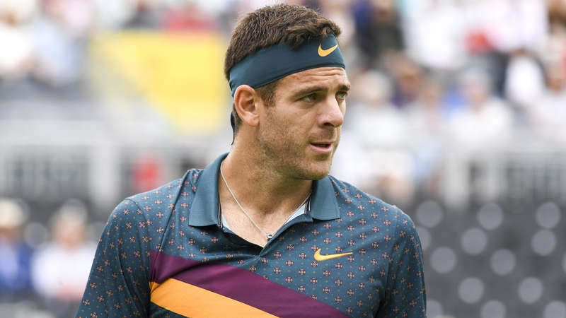 Juan Martin Del Potro suffered a fracture of his right knee cap.
