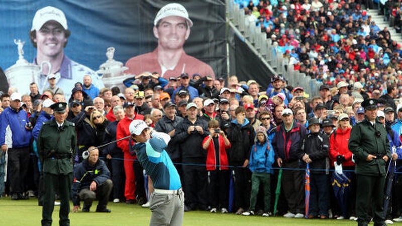 Rory McIlroy playing the 2012 Irish Open at Royal Portrush
