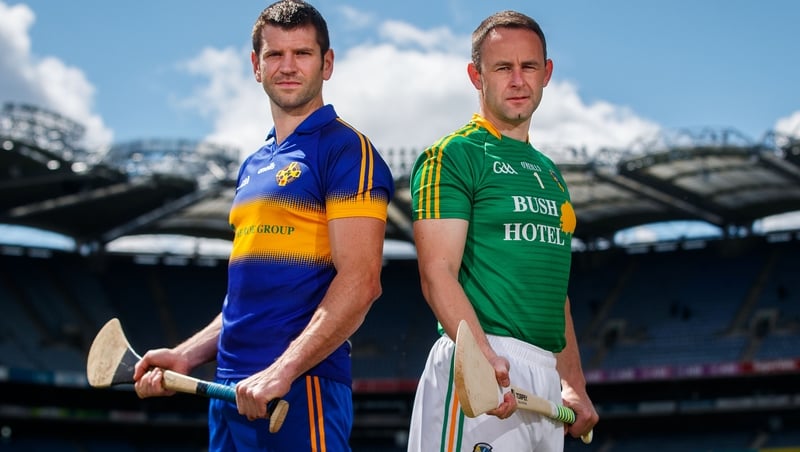 Lancashire's Edmond Kenny with Declan Molloy of Leitrim