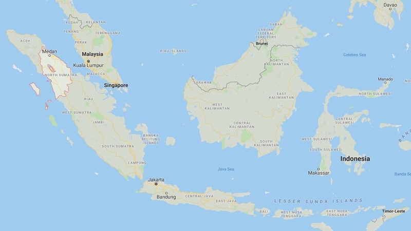 The blaze happened in Binjai in North Sumatra, about 70km west of provincial capital Medan