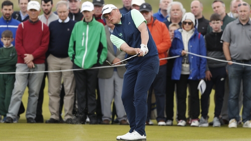 James Sugrue in action at Portmarnock Golf Club