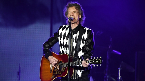 Mick Jagger onstage in Chicago on Friday night - "It feels pretty good!"
