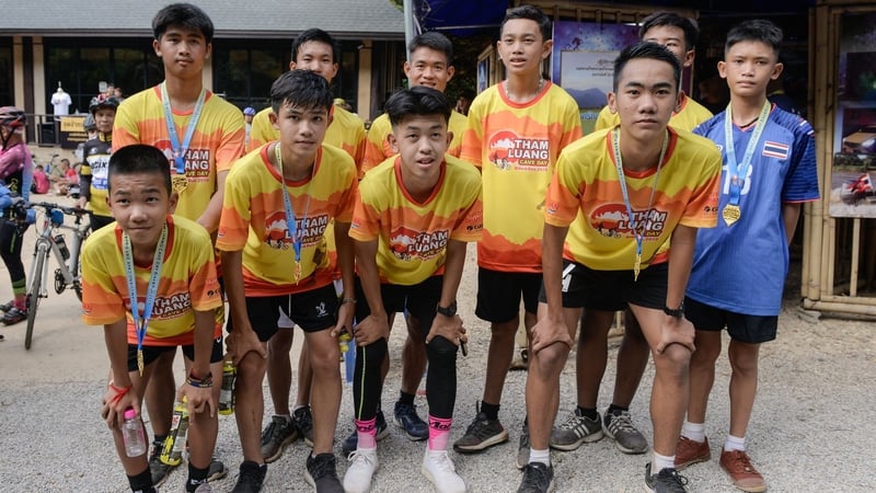 The Wild Boars and their coach took part in the race