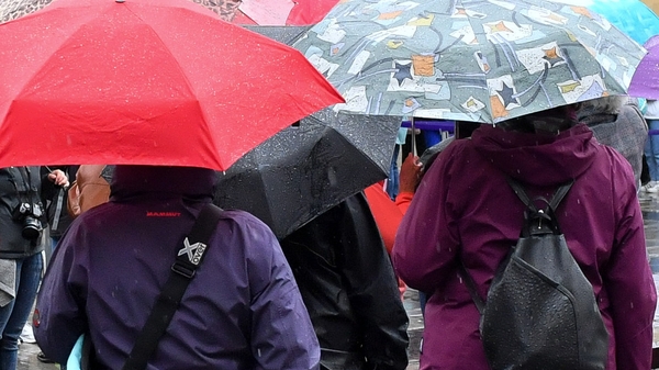 Two Status Yellow rainfall warnings are in place