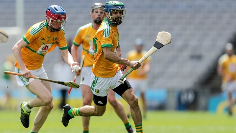 Zak Moradi scored a point for Leitrim in the Lory Meagher Cup final win over Lancashire